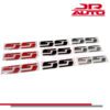 Chevy SS Hard Plastic Red Chrome Black Nameplate Decal Emblem