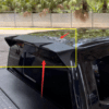Black Roof Cap Plastic Wing Spoiler for 15-19 Ford F-150 - Image 5