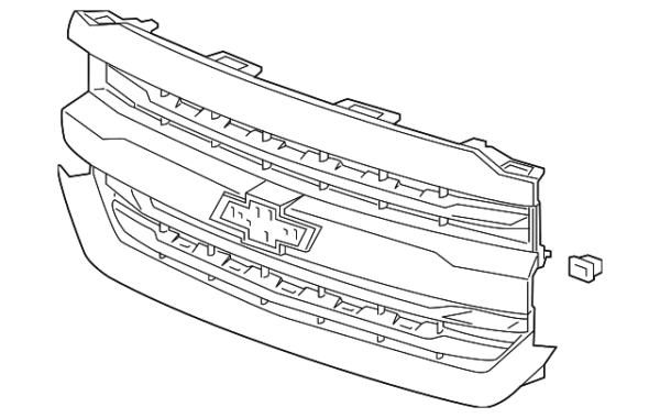 2016-2019 OEM Chevy Silverado 1500 High Country LTZ Grill Grille GM 84056776 - Image 3