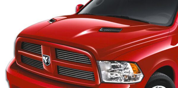 New RT Style Hood w/ Vents for 09-18 Dodge Ram 1500 - Fiberglass - Image 2