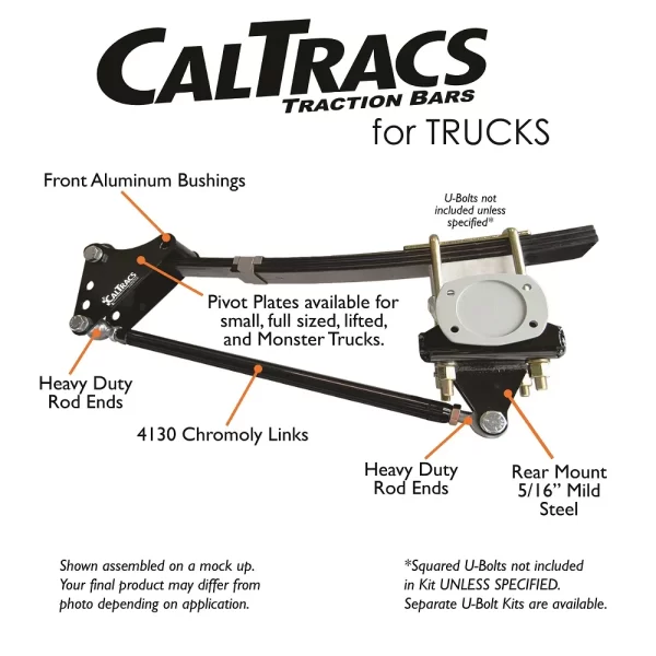 Calvert 7314 Racing CalTracs Traction Bar Flip Kit 15-20 Ford F150 Raptor - Image 4