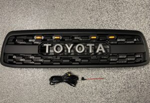 TRD Pro Style Grille Grill w/ Letters & LED Lights 00-02 Toyota Tundra