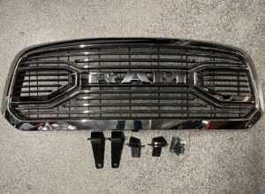 Ram Laramie Grille Grill w/ Letters Chrome or Black 13-18 Dodge 1500