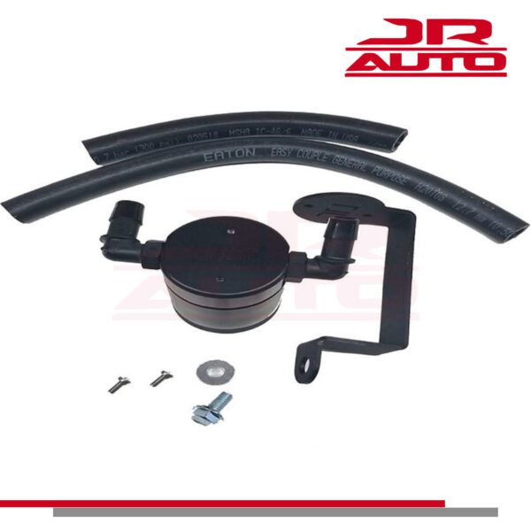 JLT 3.0 Right Oil Catch Can Separator Black 5.7L Anodized 05-22 Dodge