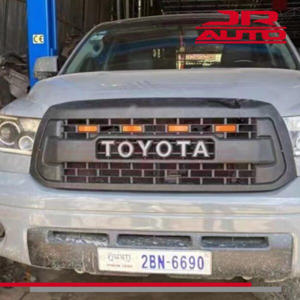 TRD PRO GRILL WITH EMBLEM & LEDS FRONT GRILLE FOR 2007 08 09 10 11 12 13 TOYOTA TUNDRA