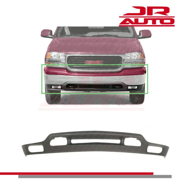 Front Lower Valance Air Deflector For 99-02 GMC Sierra 1500|01-02 Sierra 2500HD 3500HD & 00-06 Yukon w Fog Lights