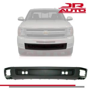 Front Bumper Valance with Tow Hooks Holes For 07-13 Chevy Silverado 1500