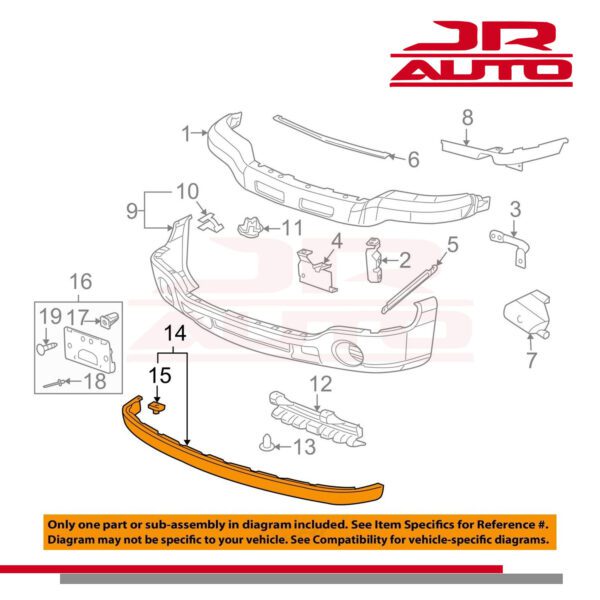 03-06 Front Lower Valance Extension for 2003-2007 GMC Sierra 1500 2500 3500HD SLE Extended Standard SLT WT Crew 03-07