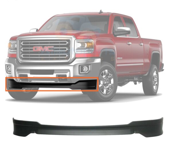 Front Bumper Lower Valance Air Deflector For 2015-2018 GMC Sierra 2500HD 3500HD