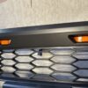 Raptor Style Front Grille for Ford F150 Grille 2015 2016 2017 Amber Lights W/DRL Matte Black