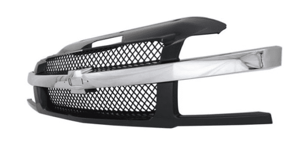 02-06 Chevrolet Avalanche Chrome Black Front Main Mesh Grille 2002-2006 Chevy